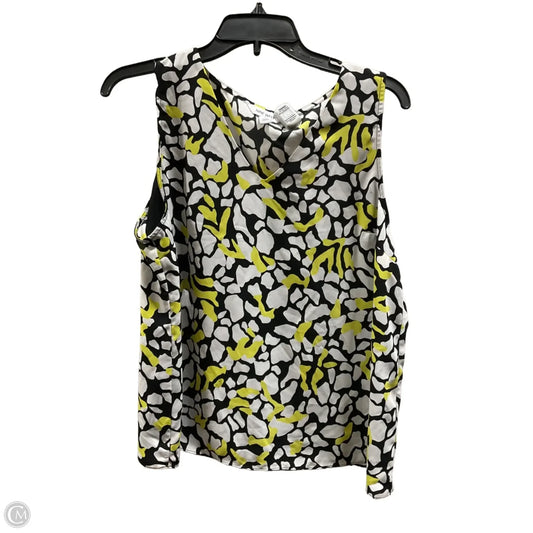 Top Sleeveless By Nine West In Yellow, Size: L