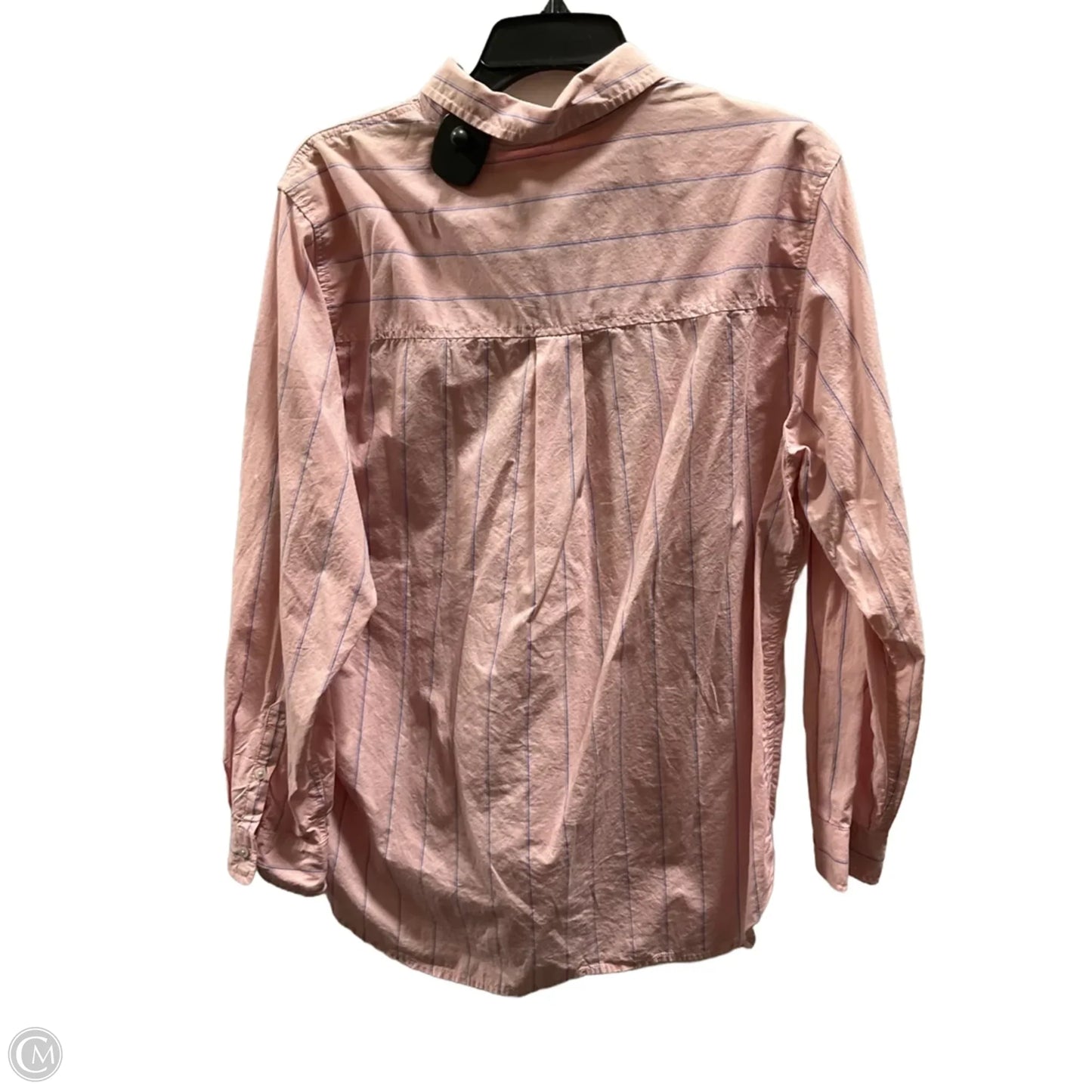 Blouse Long Sleeve By Universal Thread In Pink, Size: L