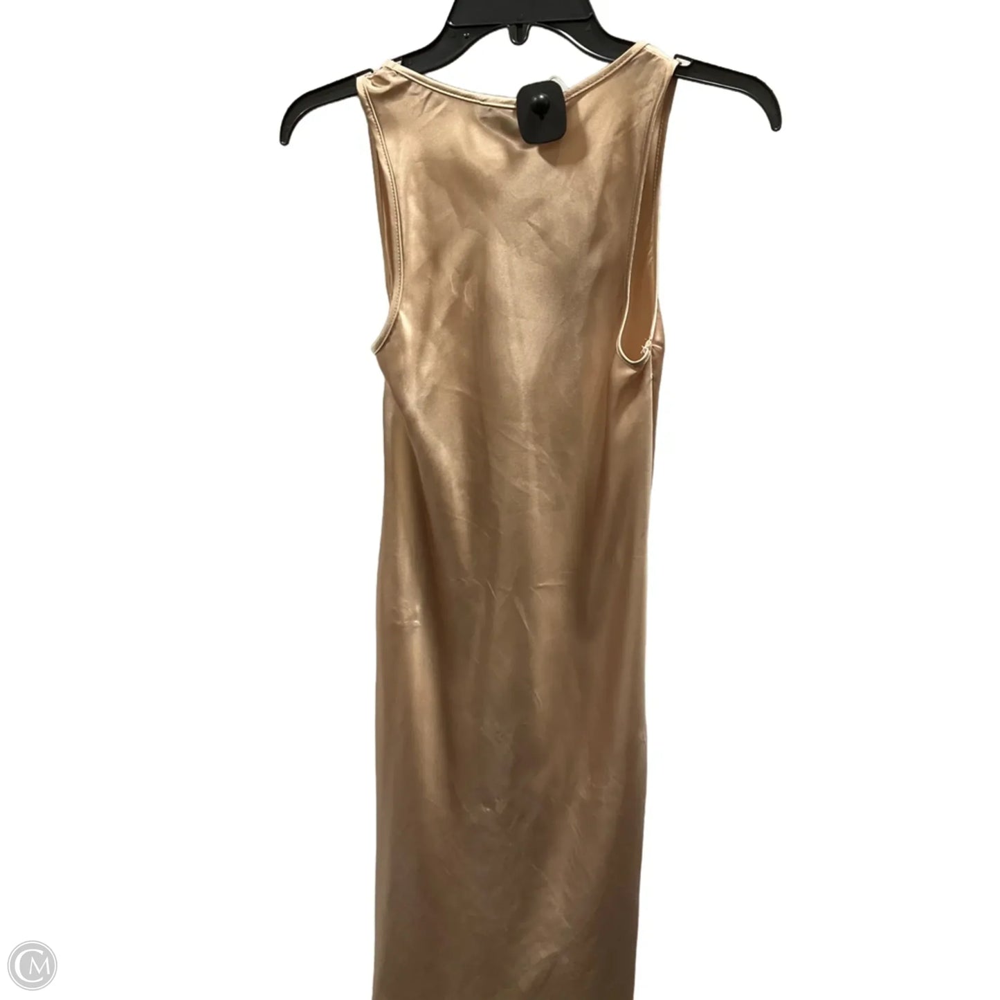 Dress Casual Maxi By Express In Gold, Size: Xs