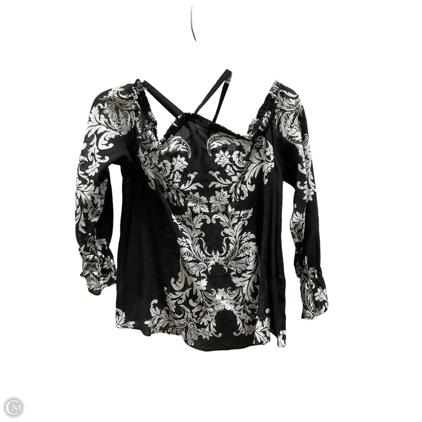 Top Long Sleeve By International Concepts In Black, Size: Mp