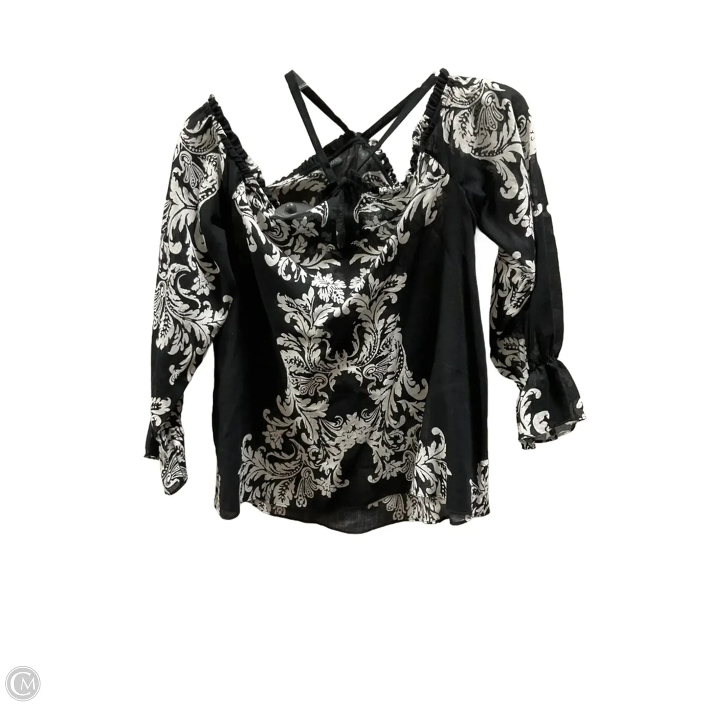 Top Long Sleeve By International Concepts In Black, Size: Mp