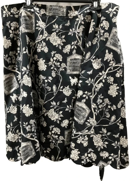 Skirt Midi By Talbots In Black, Size: 18