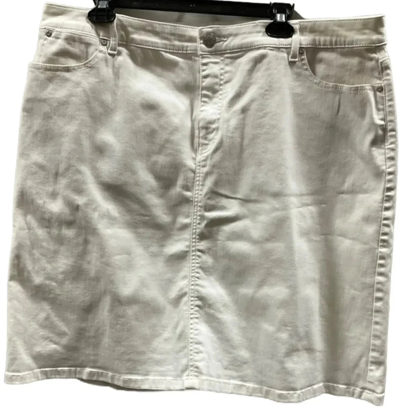 Skirt Midi By Talbots In White, Size: 16