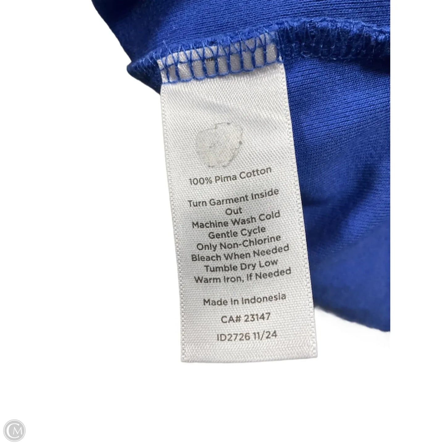 Top Short Sleeve Basic By Talbots In Blue, Size: Xl