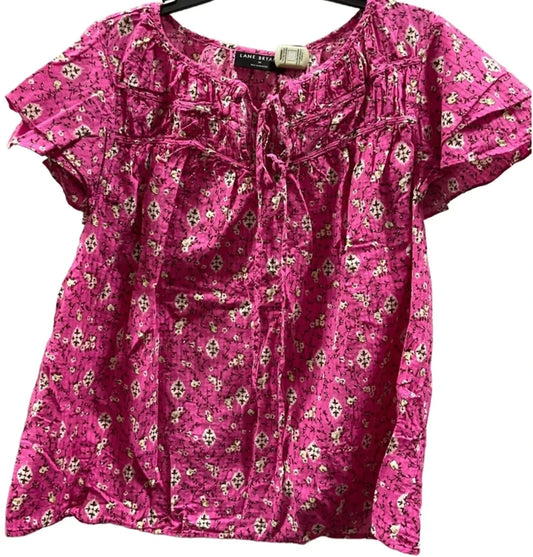 Top Short Sleeve By Lane Bryant In Purple, Size: 1x