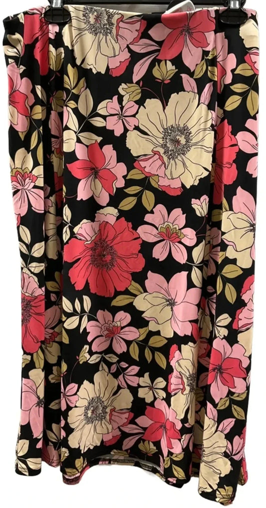 Skirt Midi By Lane Bryant In Black, Size: 1x