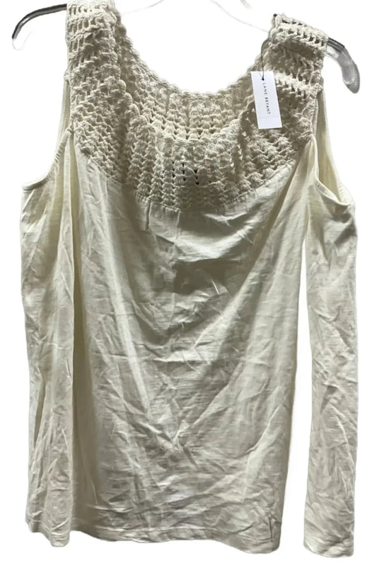 Top Sleeveless By Lane Bryant In Cream, Size: 1x