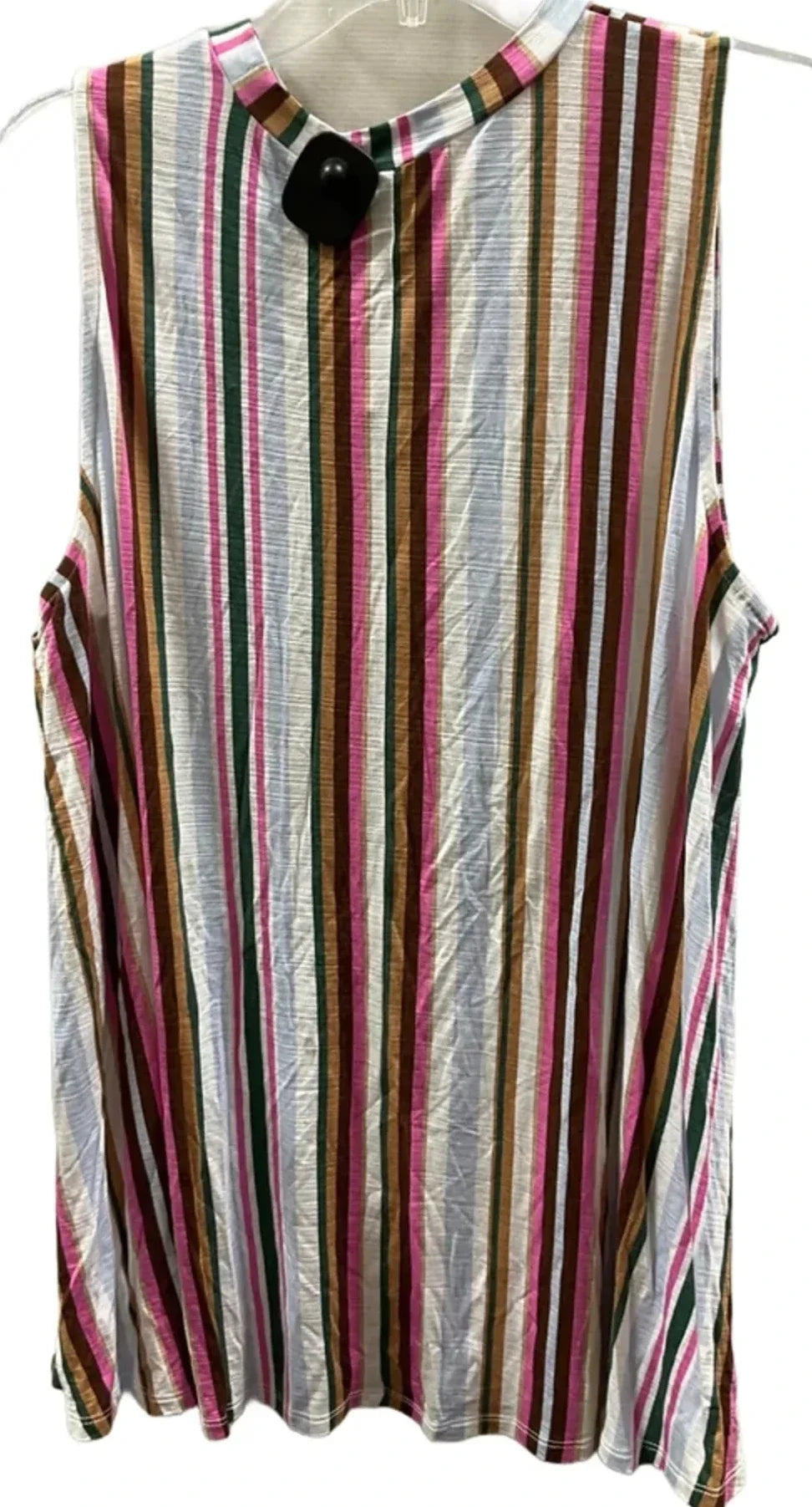 Top Sleeveless By Lane Bryant In Striped Pattern, Size: 1x
