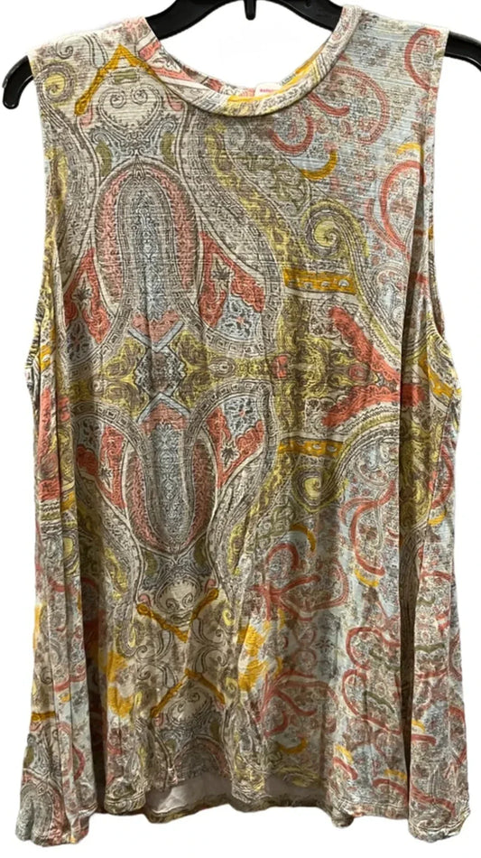 Top Sleeveless By Lane Bryant In Yellow, Size: 2x