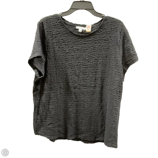 Top Short Sleeve Basic By Chicos In Black, Size: Xxl