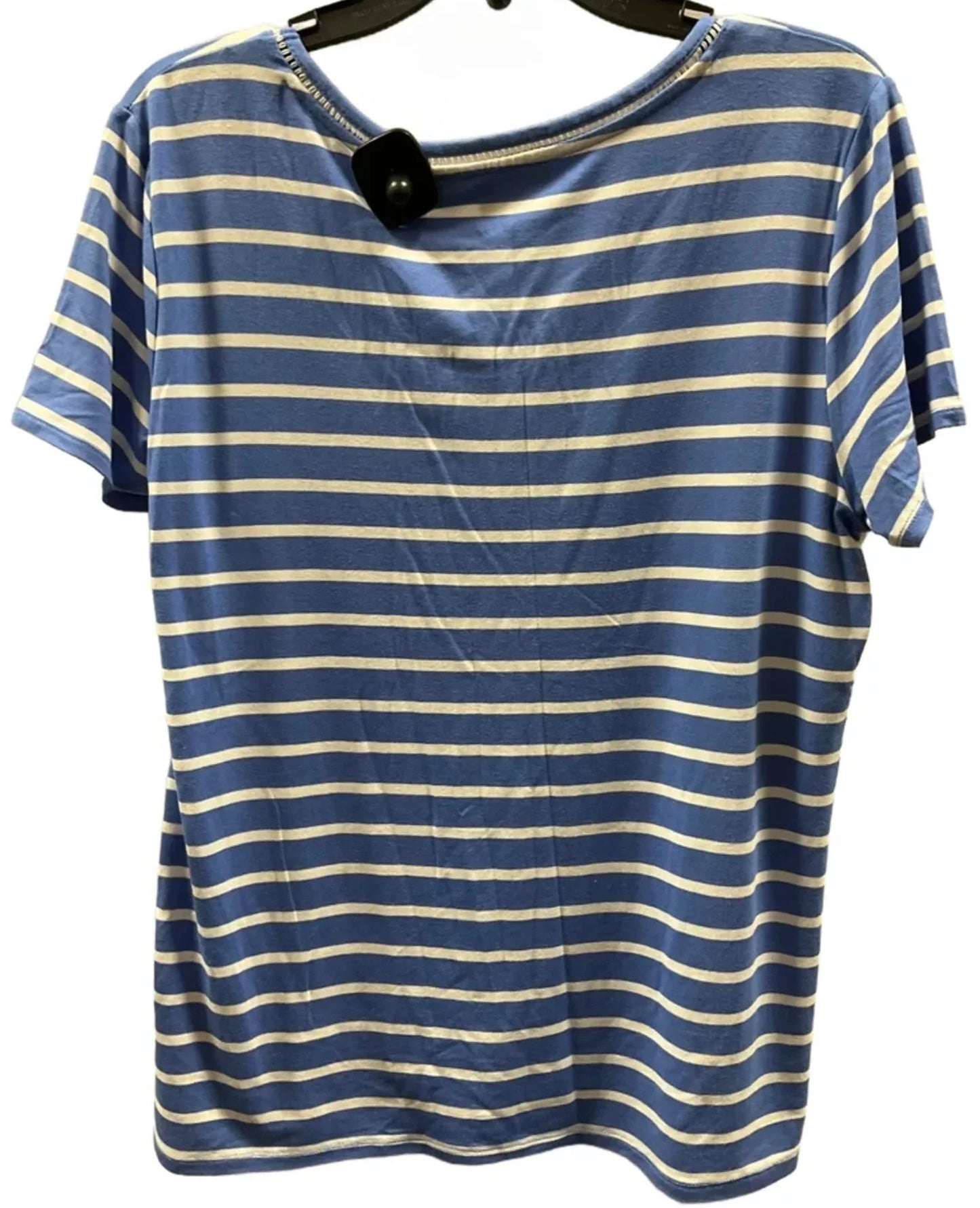 Top Short Sleeve By Tommy Hilfiger In Blue, Size: L