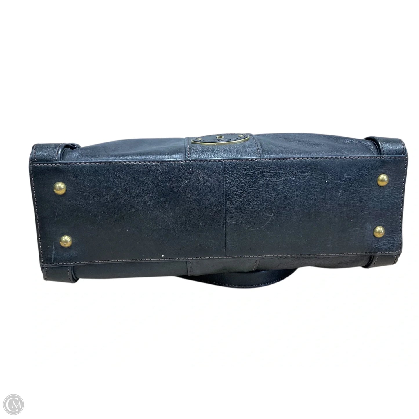 Handbag Leather By Fossil, Size: Large