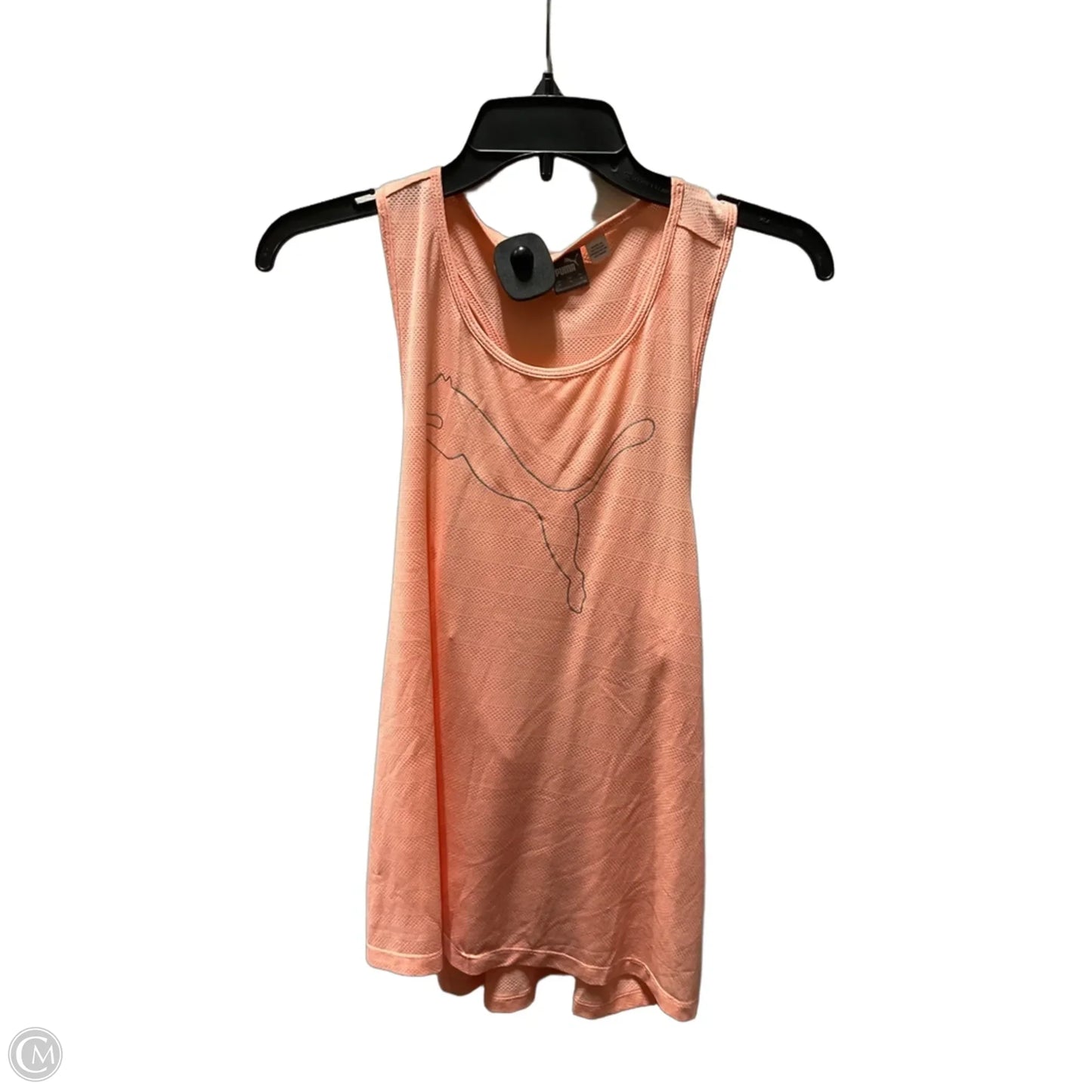 Athletic Tank Top By Puma In Orange, Size: M