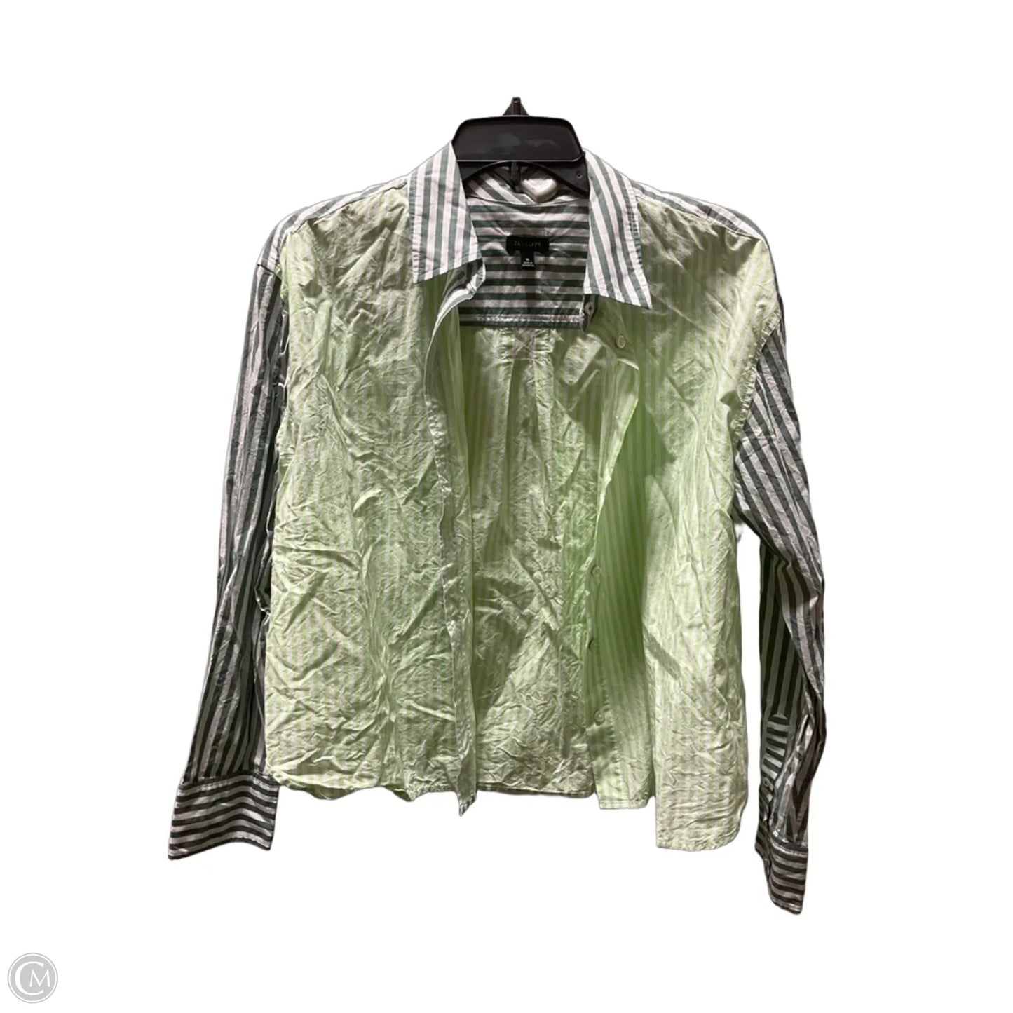 Blouse Long Sleeve By Talbots In Green, Size: M