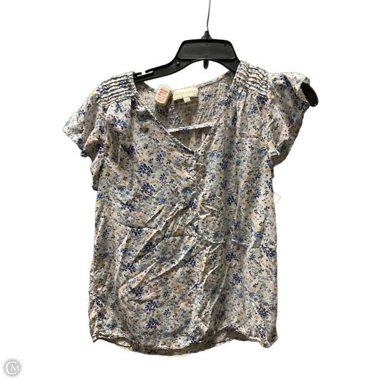 Top Short Sleeve By Cynthia Rowley In Floral Print, Size: S