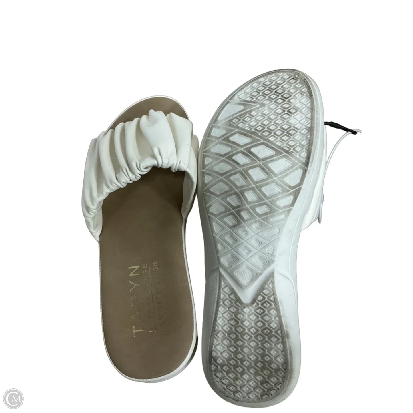 Sandals Flats By Taryn Rose Shoes In White, Size: 6.5