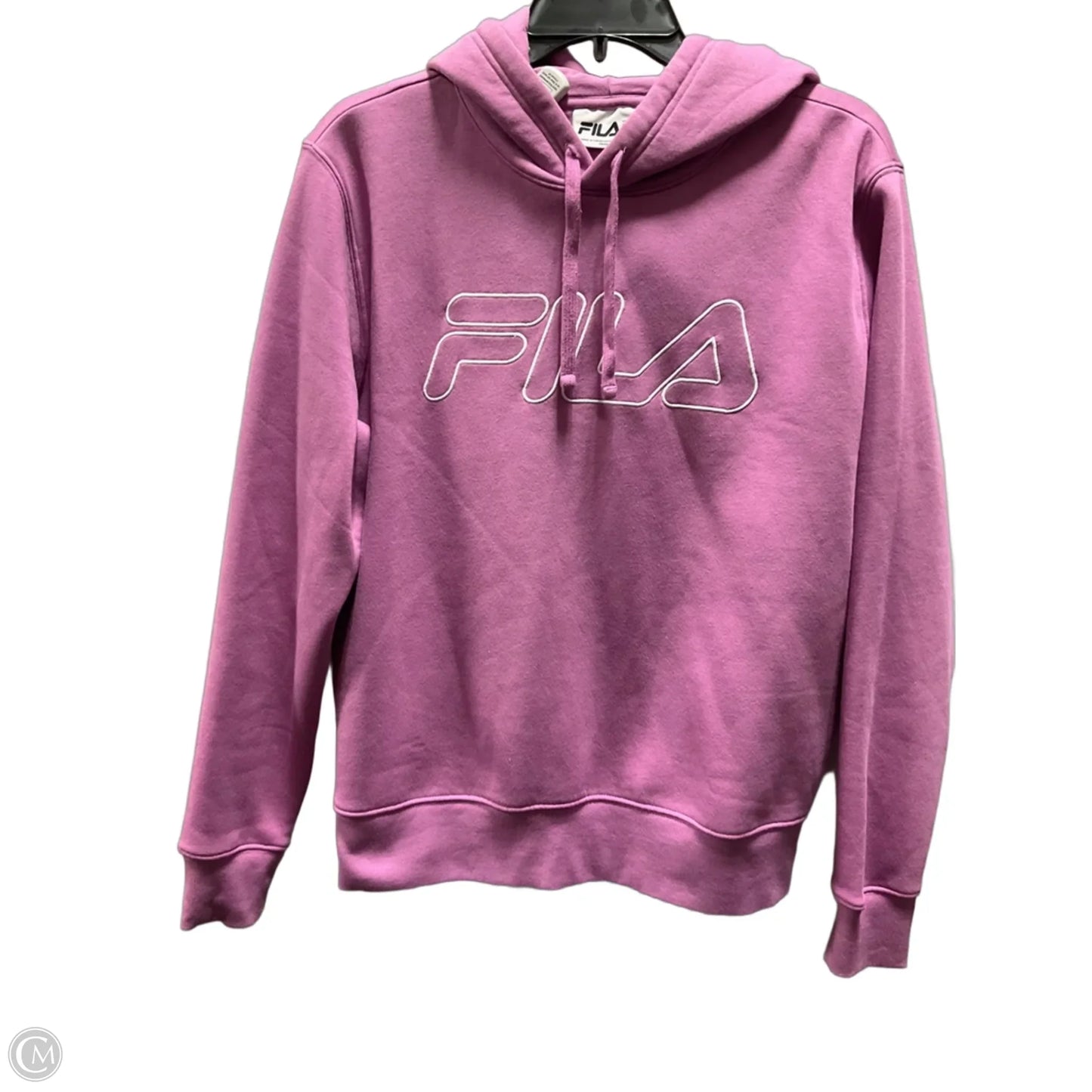 Sweatshirt Hoodie By Fila In Purple, Size: M