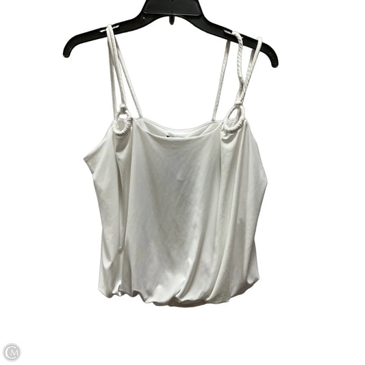 Top Sleeveless By Express In White, Size: L
