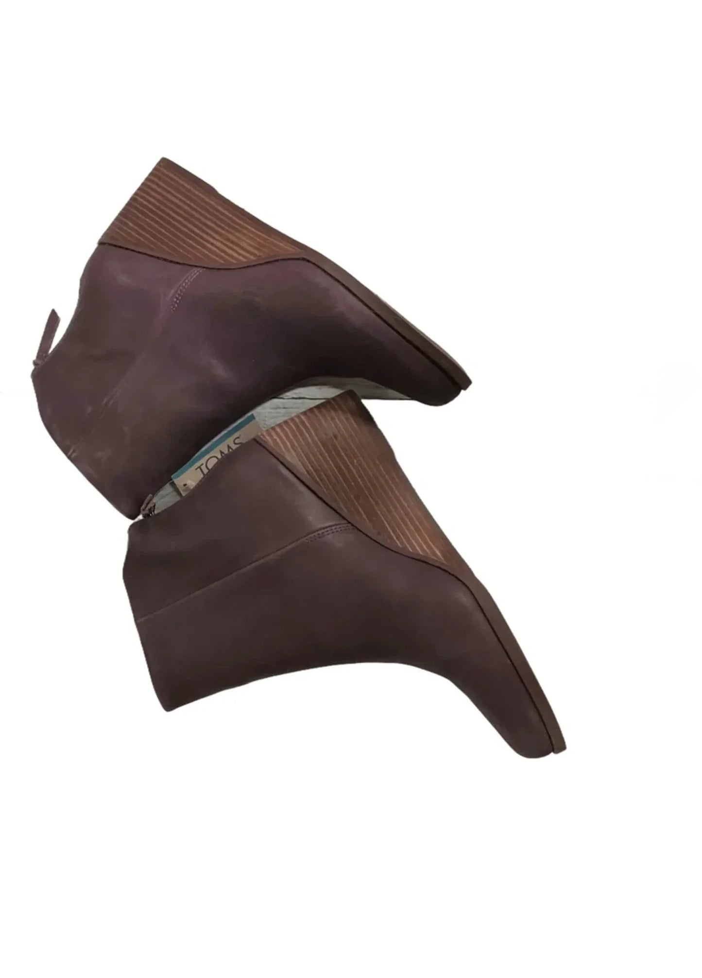 Boots Ankle Heels By Toms In Purple, Size: 11