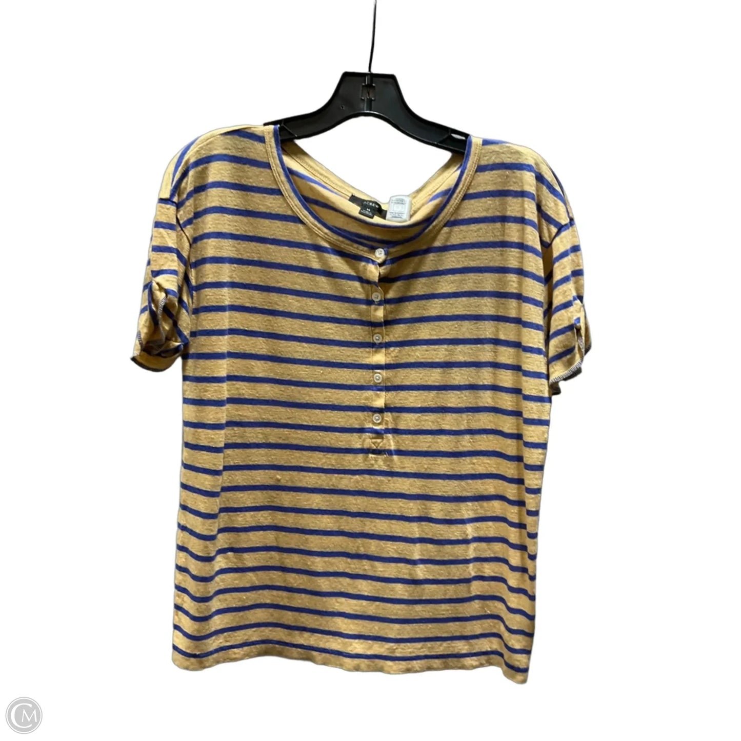 Top Short Sleeve By J. Crew In Striped Pattern, Size: M