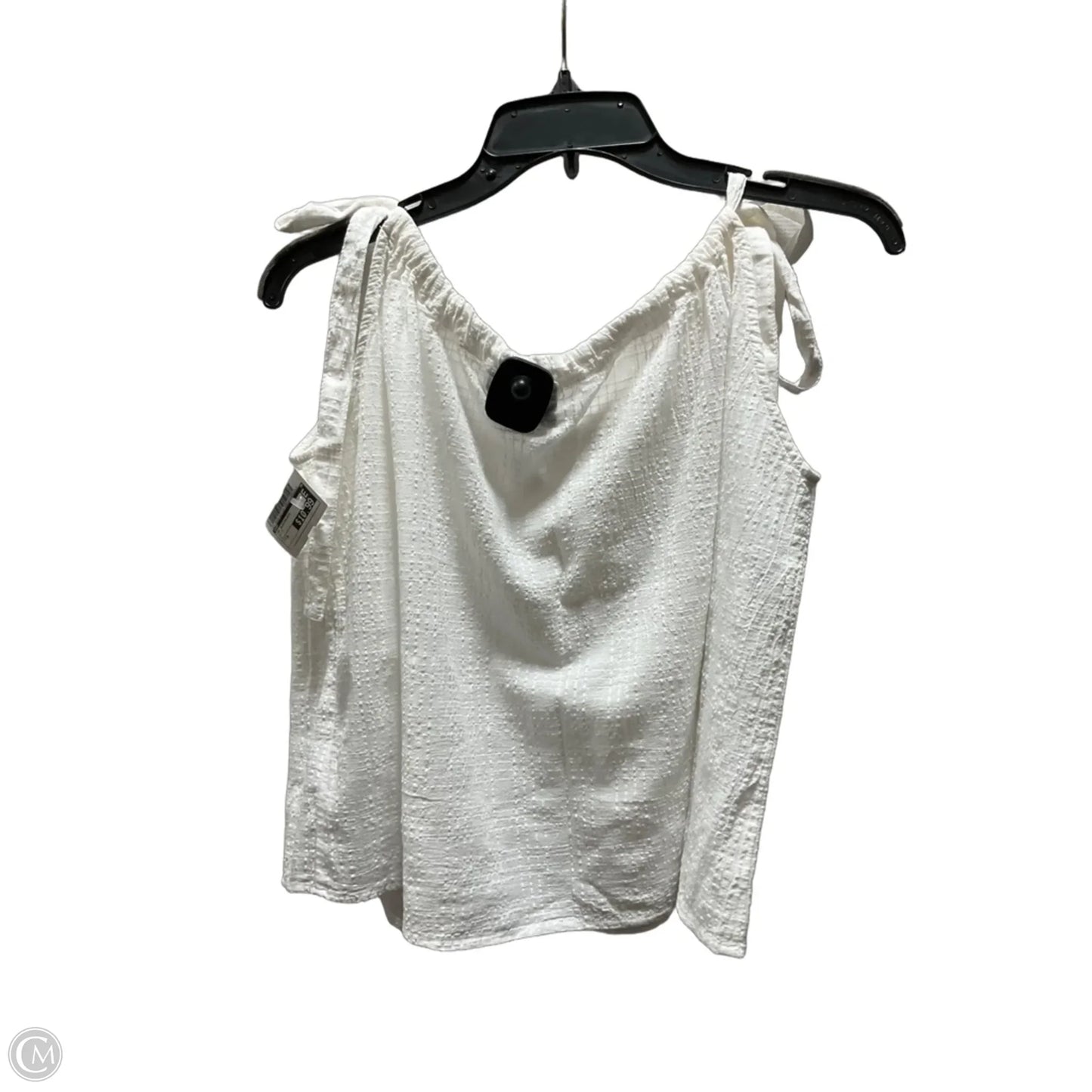 Top Sleeveless By Gap In White, Size: M