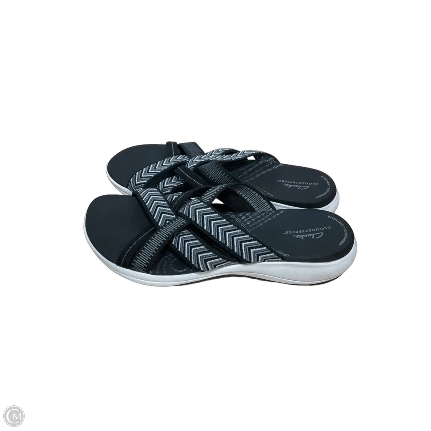 Sandals Flats By Clarks In Grey, Size: 9