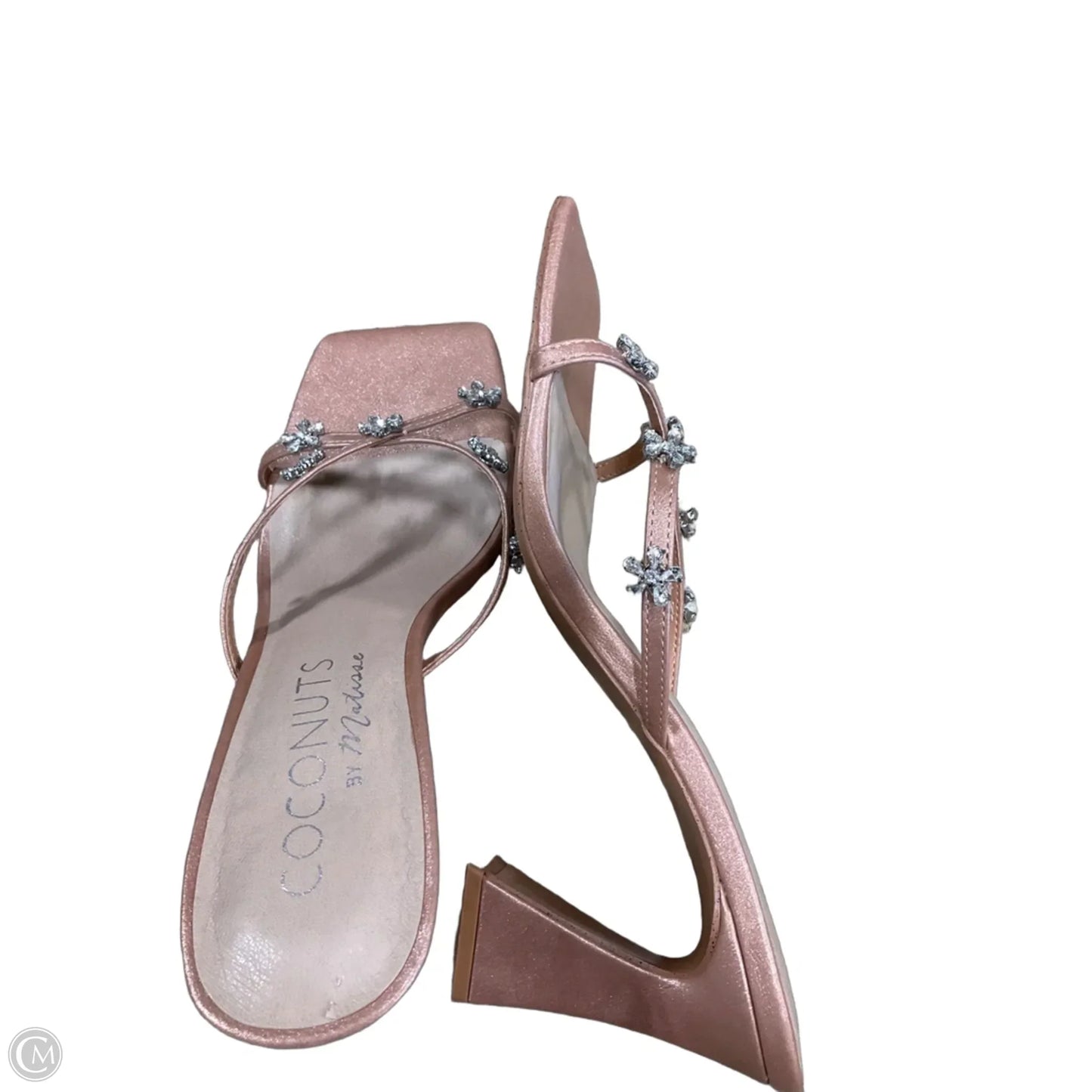 Sandals Heels Block By Coconuts In Pink, Size: 9