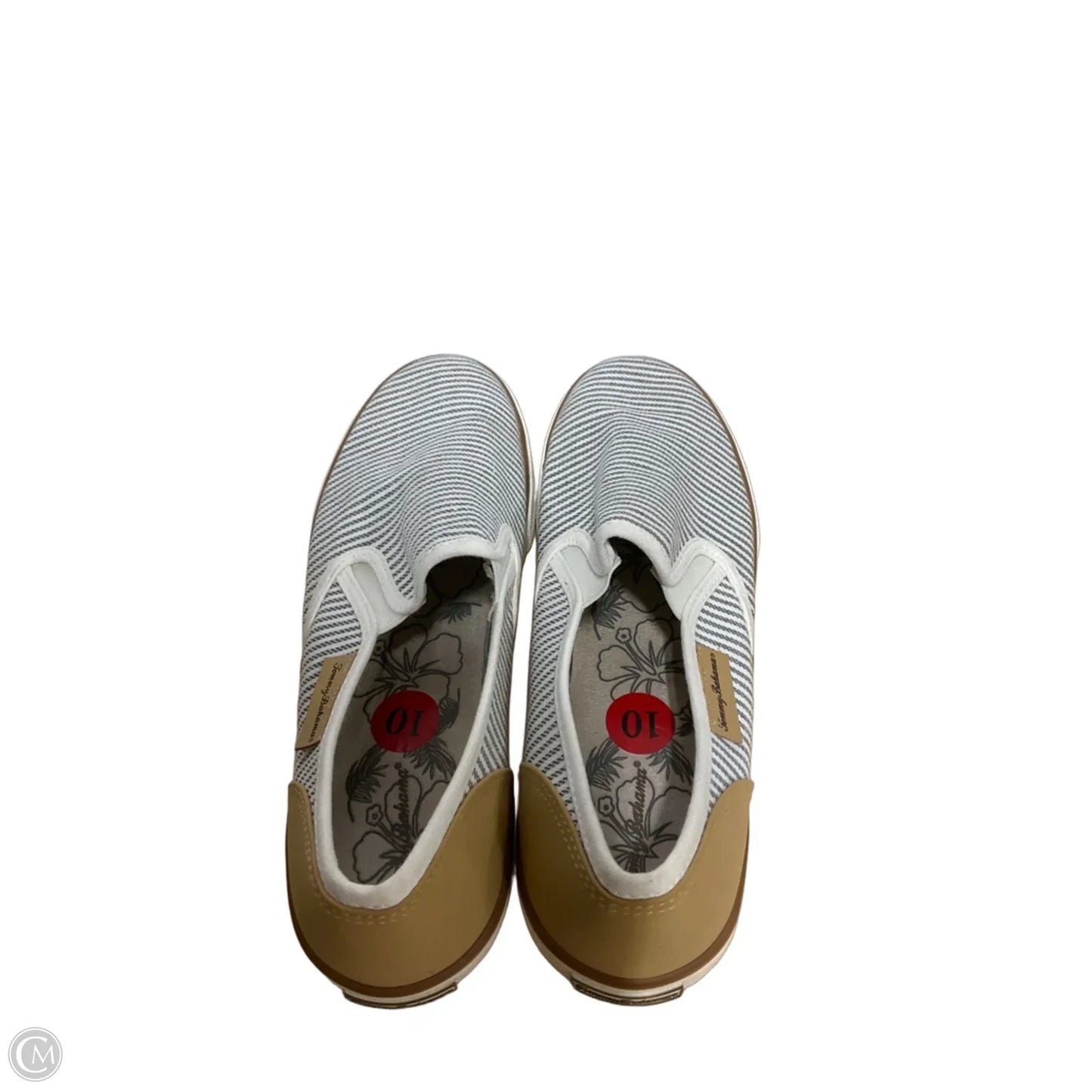 Shoes Flats By Tommy Bahama In Striped Pattern, Size: 10