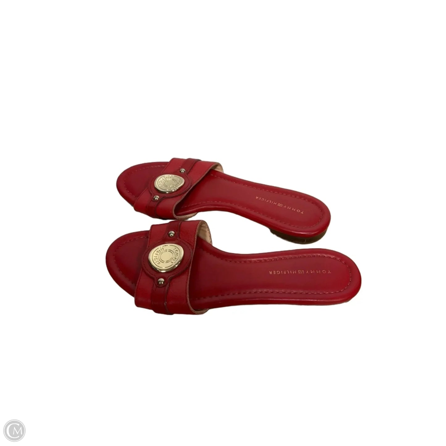 Sandals Flats By Tommy Hilfiger In Red, Size: 6