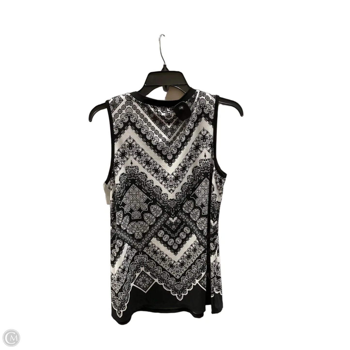 Top Sleeveless By Apt 9 In Black, Size: M
