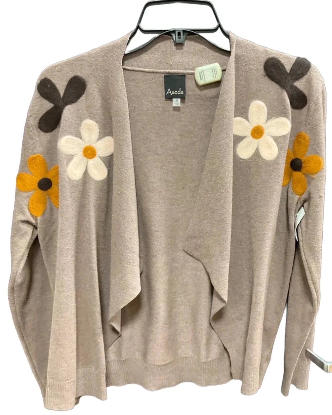 Sweater Cardigan By Aaeda In Brown, Size: M