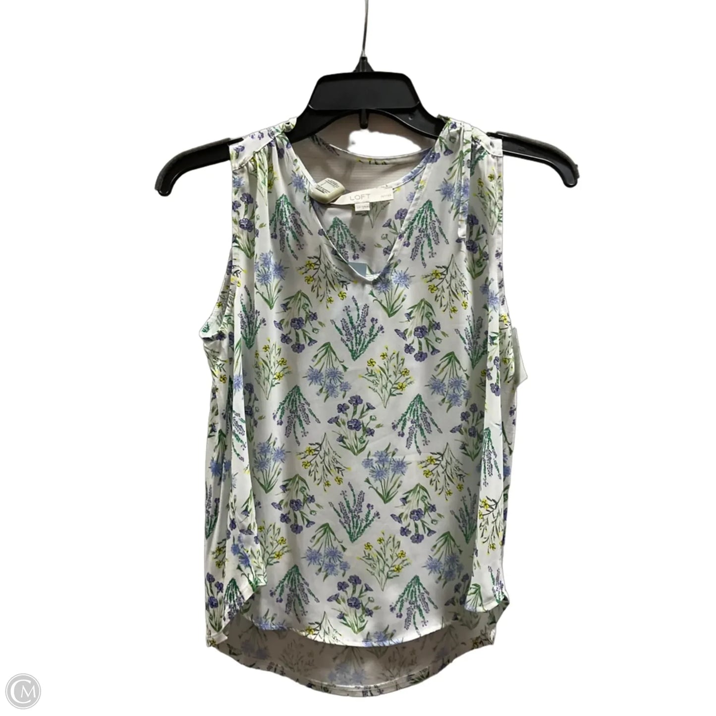 Top Sleeveless By Loft In White, Size: Xsp