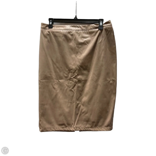 Skirt Midi By Kate Kasin In Taupe, Size: L