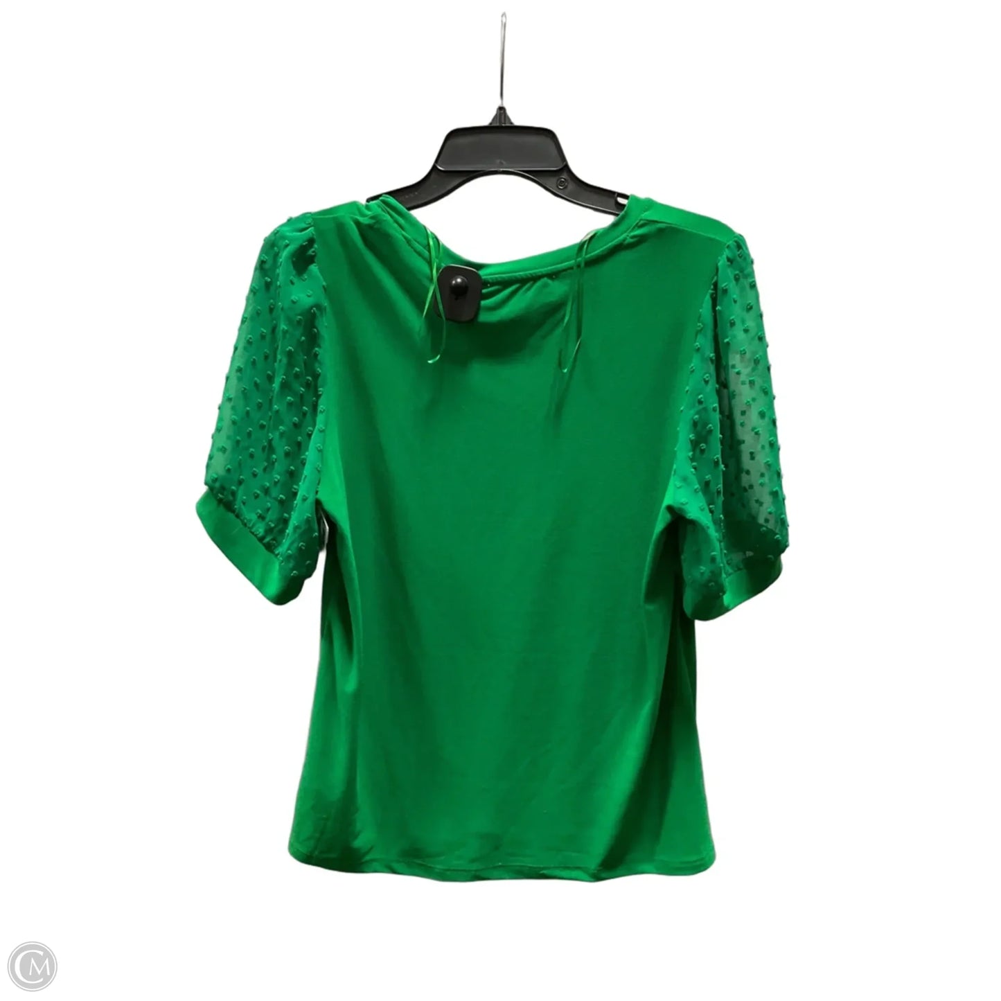 Top Short Sleeve By Cece In Green, Size: M
