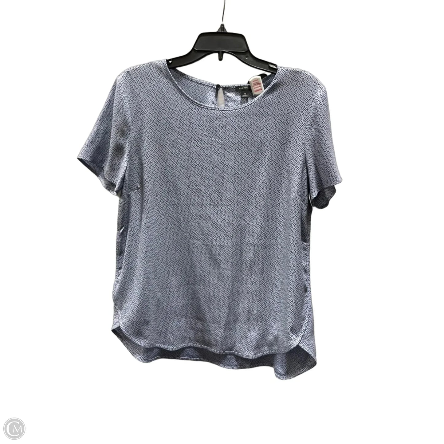 Top Short Sleeve By Ann Taylor In Blue, Size: M