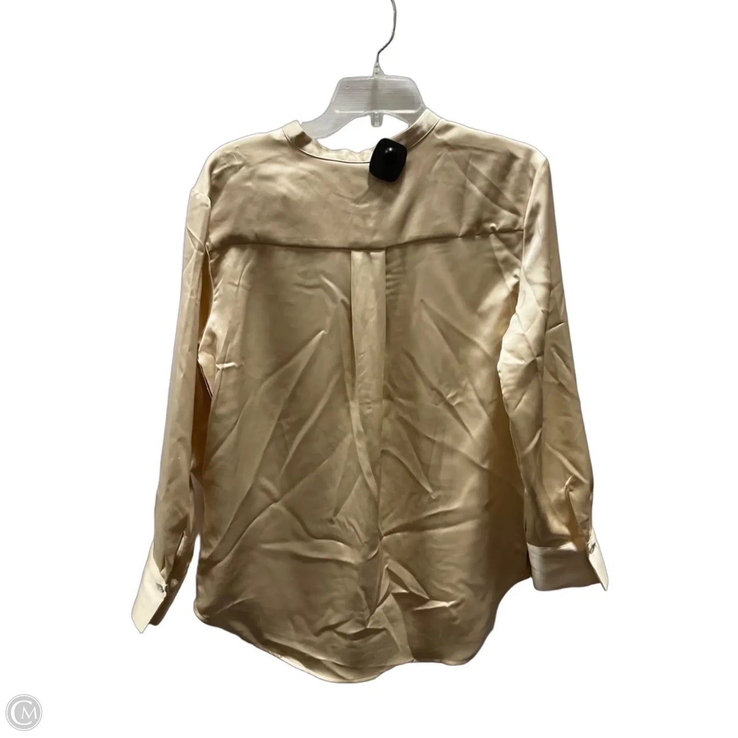 Blouse Long Sleeve By Rachel Zoe In Gold, Size: M
