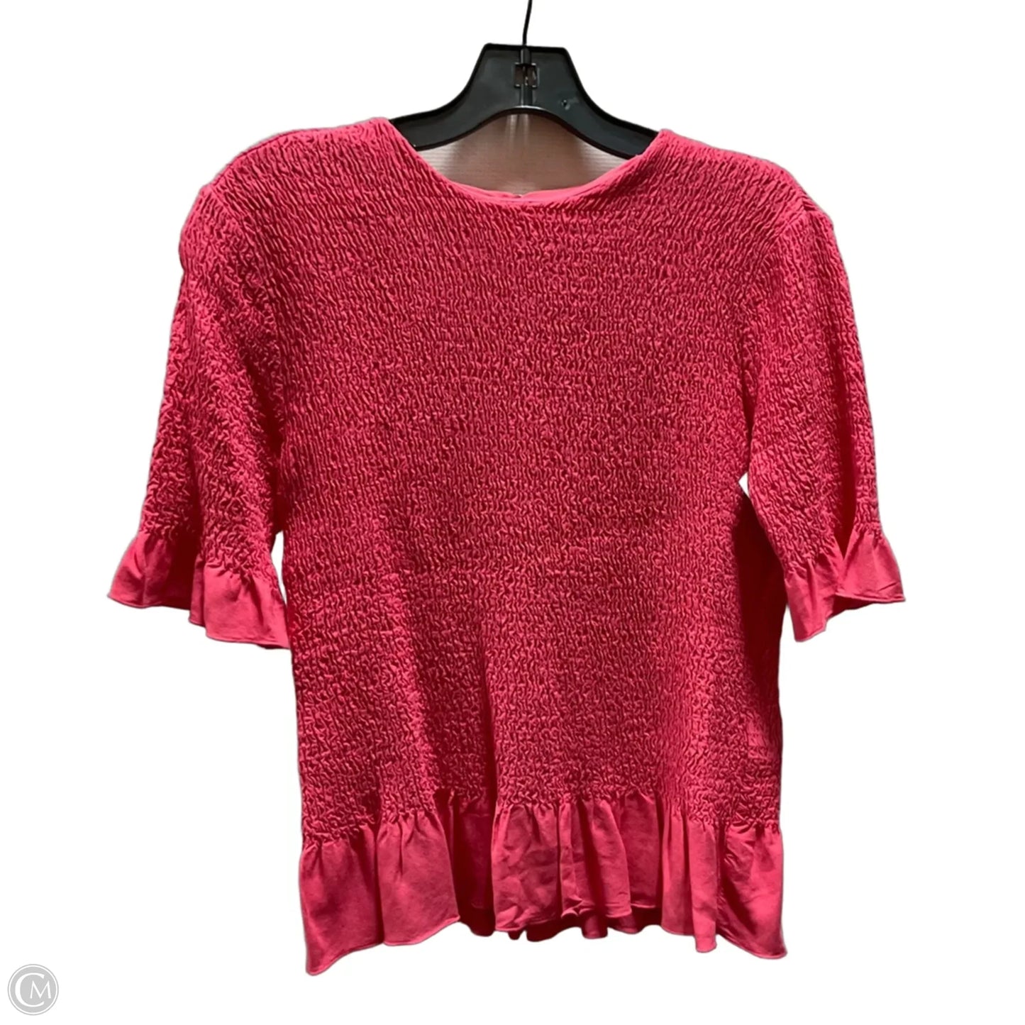 Top Short Sleeve By Madeleine In Pink, Size: M
