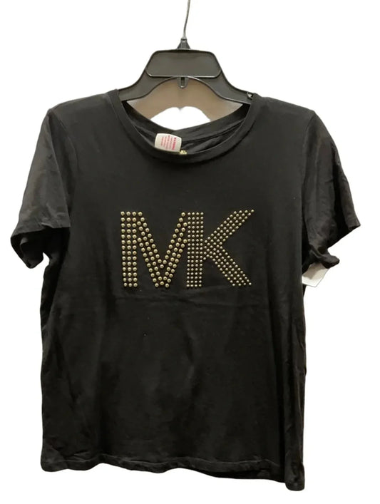 Top Short Sleeve By Michael By Michael Kors In Black, Size: L