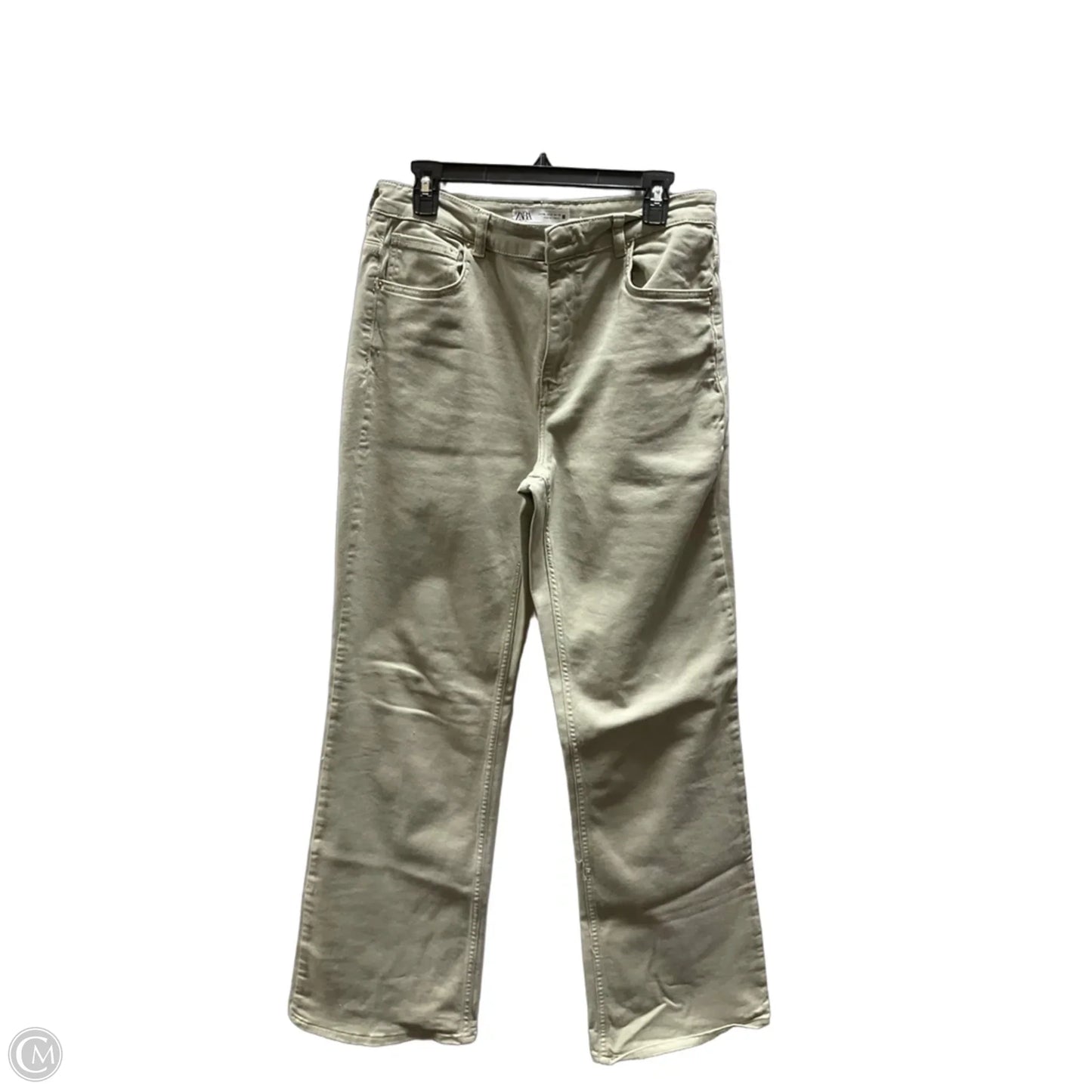 Jeans Wide Leg By Zara In Green, Size: 6