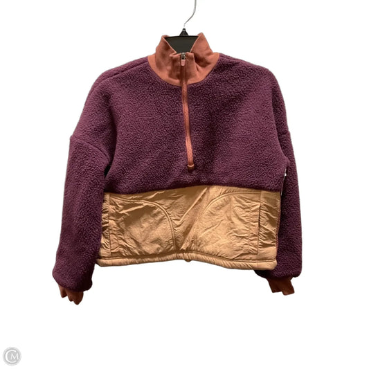 Athletic Jacket By Fabletics In Maroon, Size: Xs