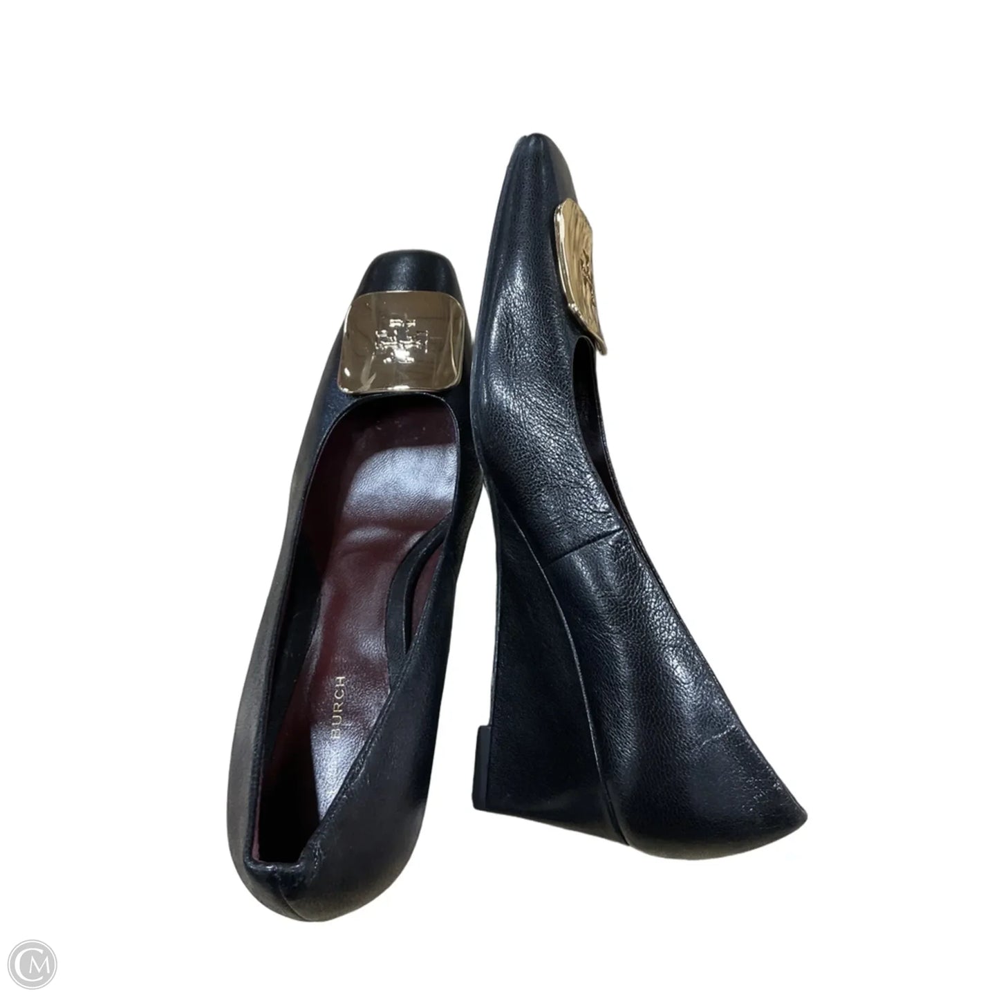 Shoes Heels Wedge By Tory Burch In Black, Size: 7.5