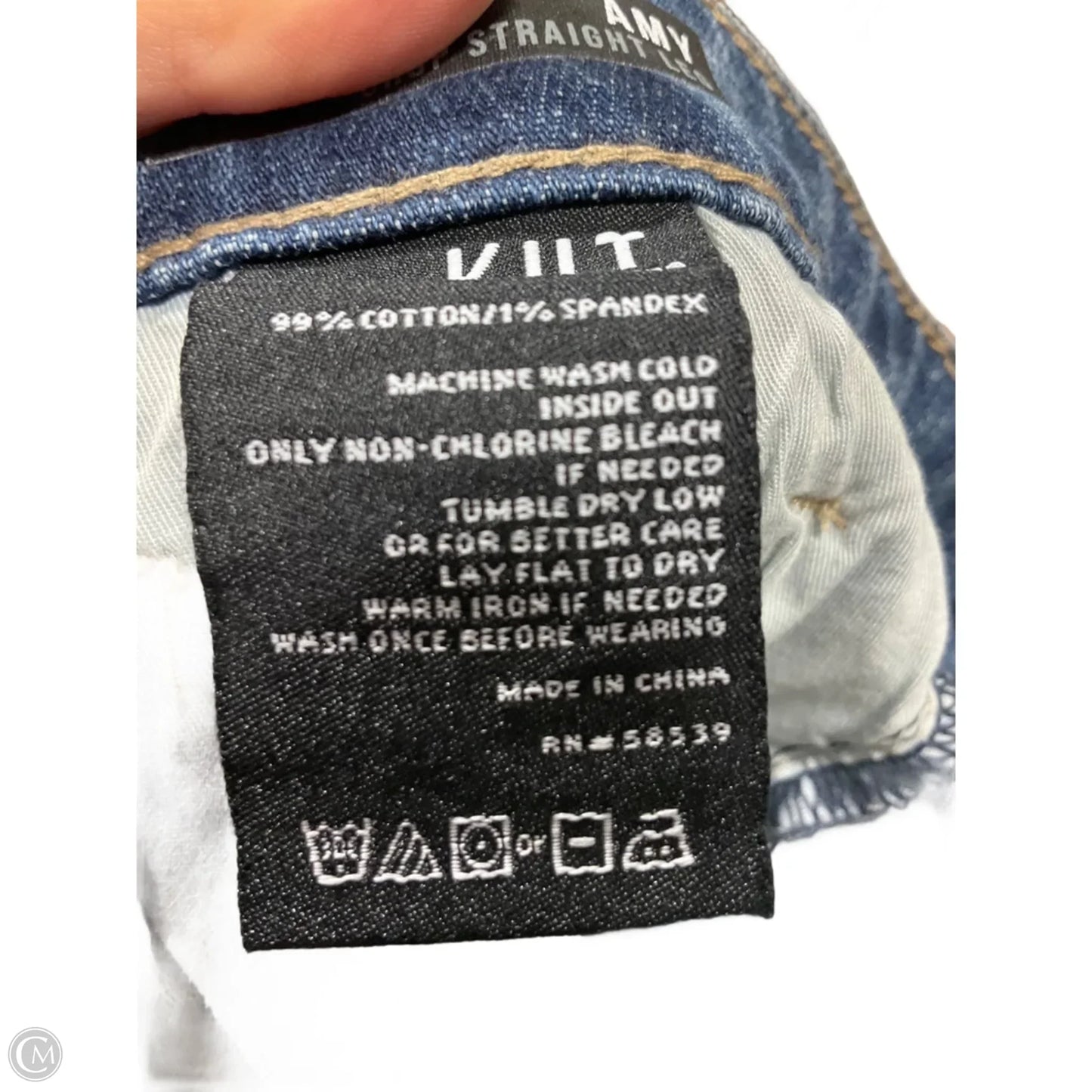 Jeans Cropped By Kut In Blue, Size: 8