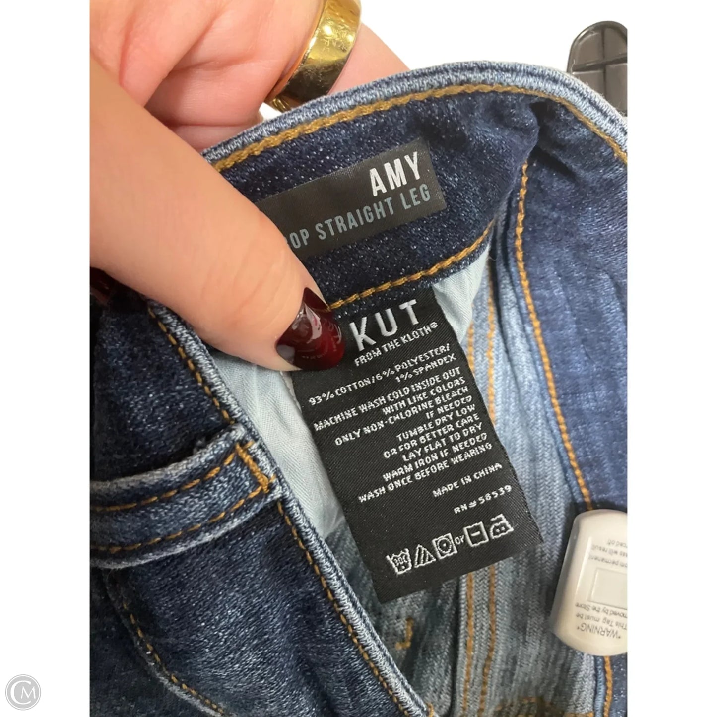 Jeans Cropped By Kut In Blue, Size: 6