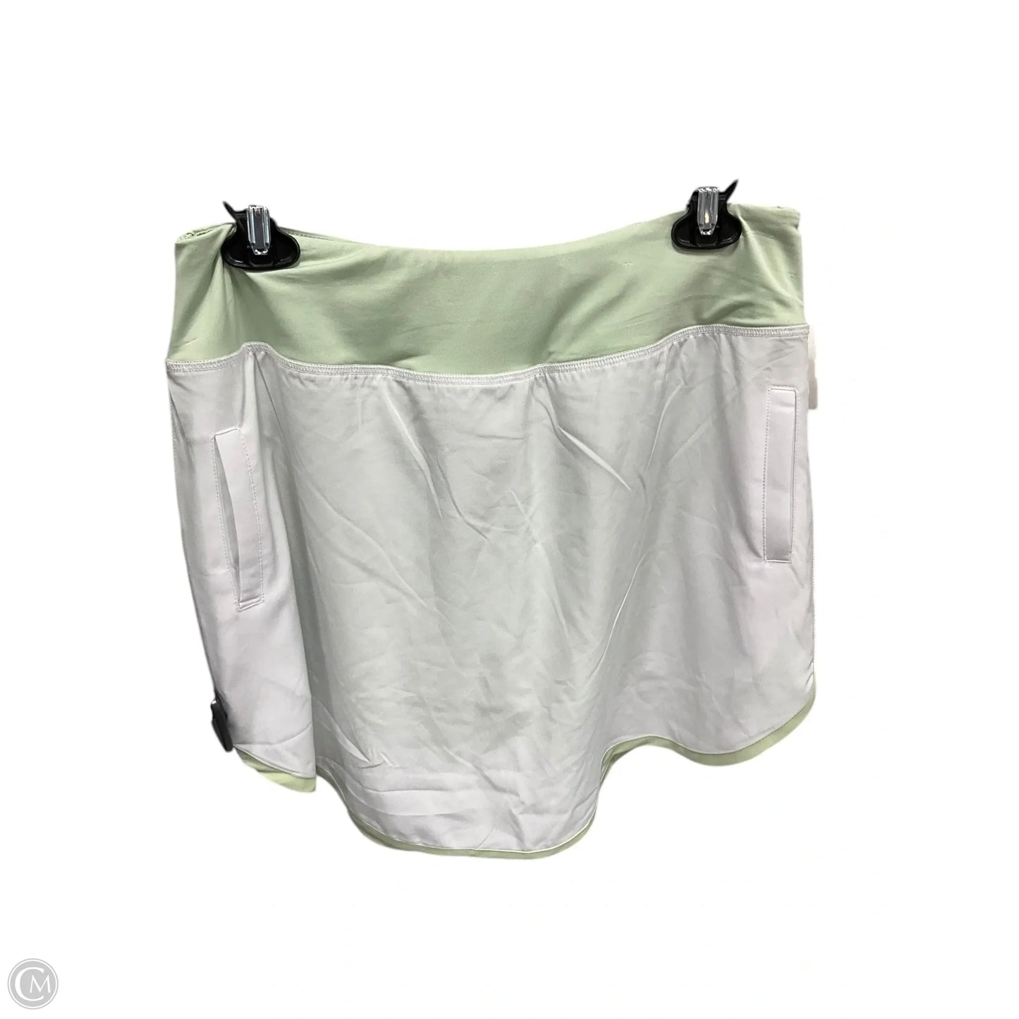 Athletic Skirt Skort By Simply Southern In White Green, Size: Xl