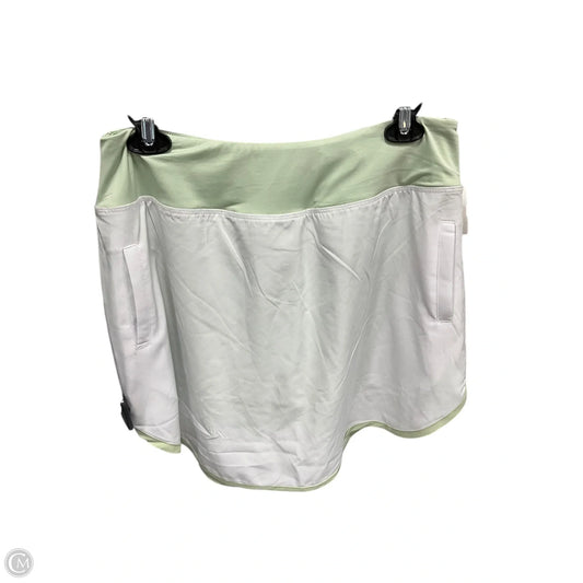 Athletic Skirt Skort By Simply Southern In White Green, Size: Xl