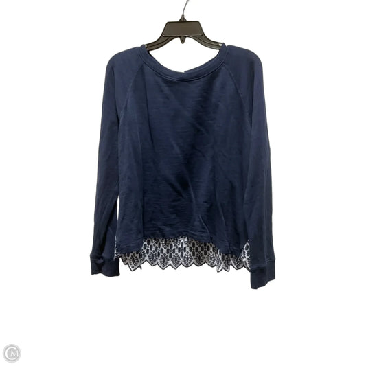 Top Long Sleeve By J. Crew In Navy, Size: L