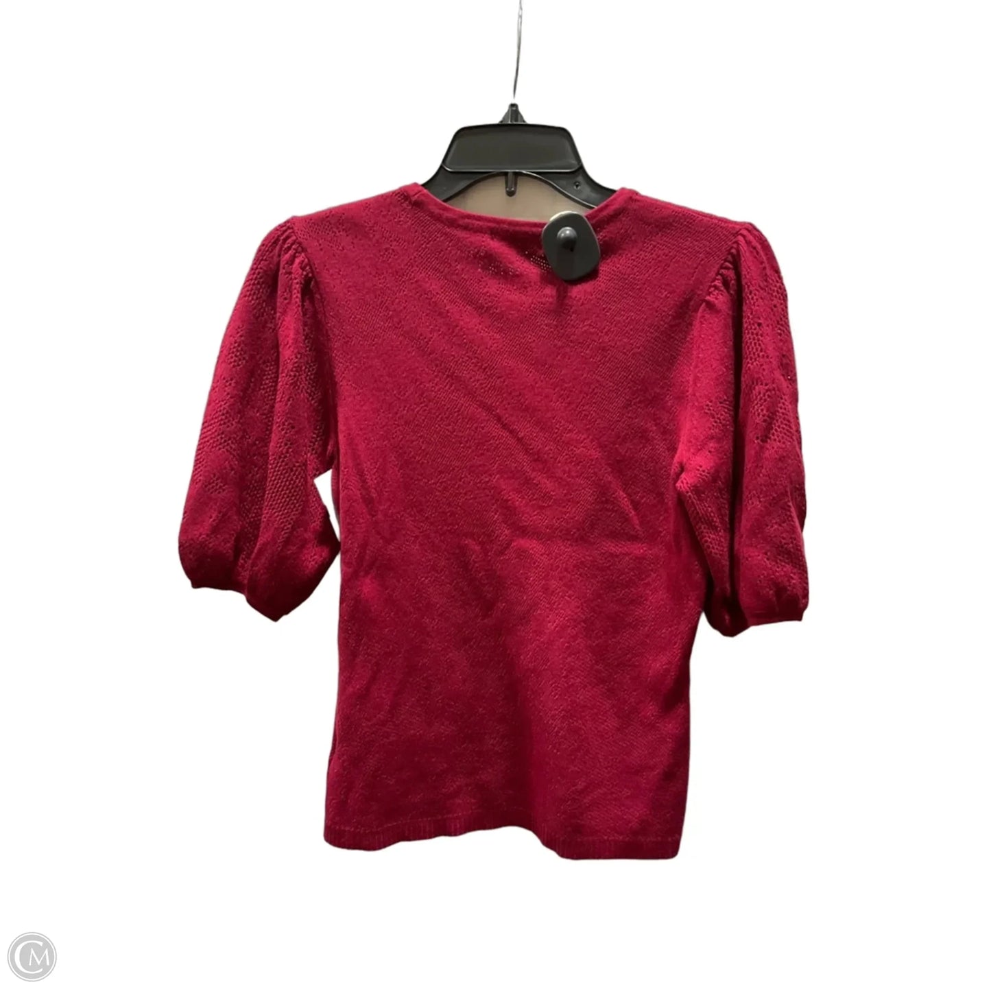Top Short Sleeve By Ophelia Roe In Maroon, Size: S