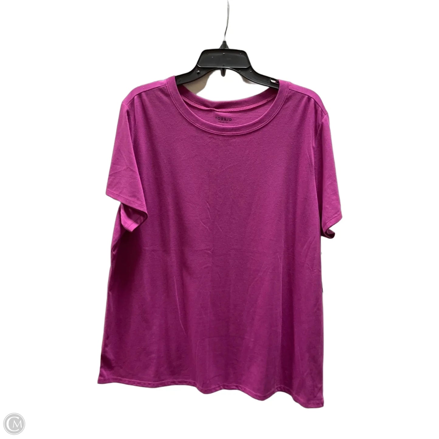 Top Short Sleeve Basic By Torrid In Purple, Size: 2x