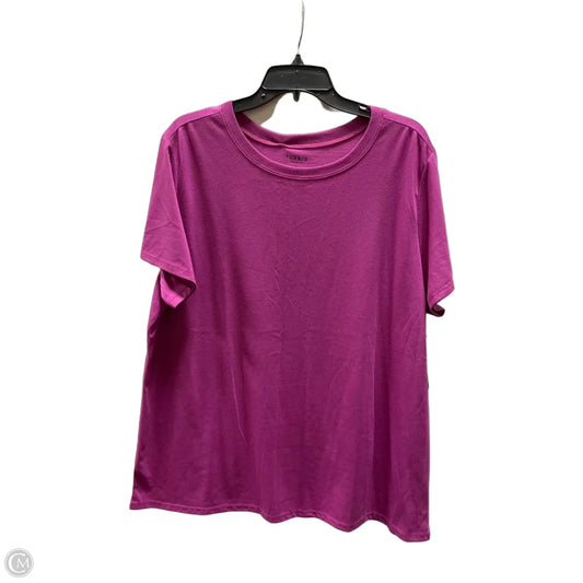 Top Short Sleeve Basic By Torrid In Purple, Size: 2x