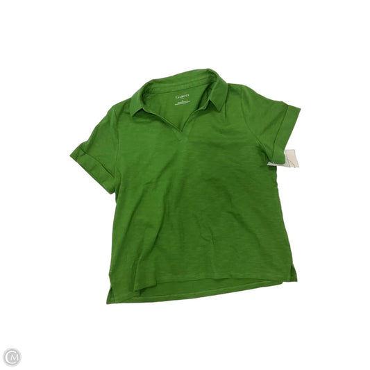 Top Short Sleeve By Talbots In Green, Size: Xl